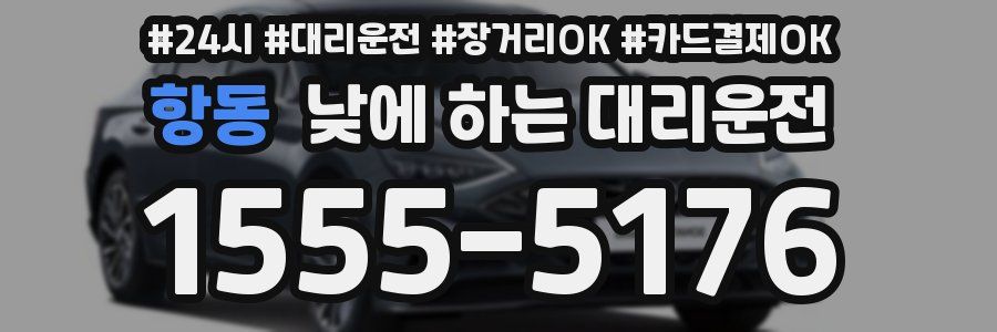 항동 낮에 하는 대리운전