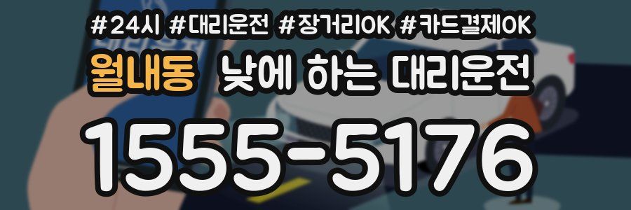 월내동 낮에 하는 대리운전