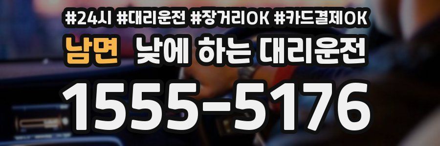 남면 낮에 하는 대리운전