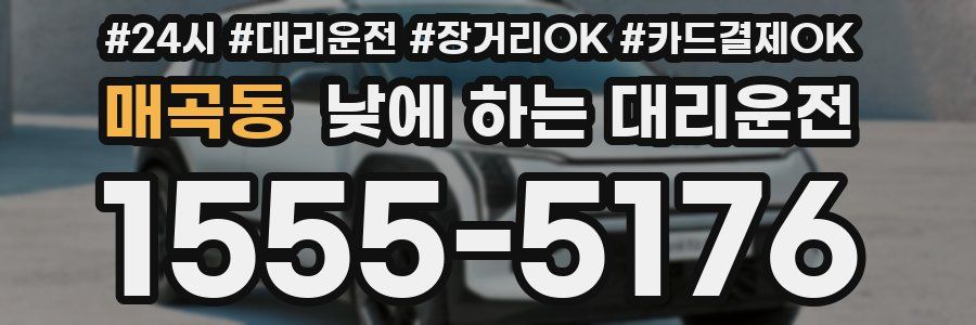 매곡동 낮에 하는 대리운전