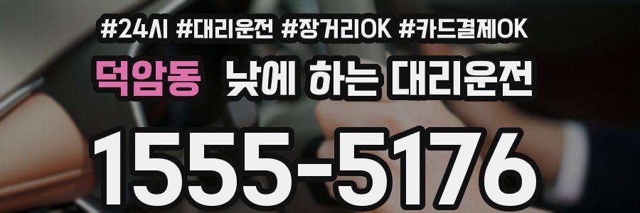 덕암동 낮에 하는 대리운전