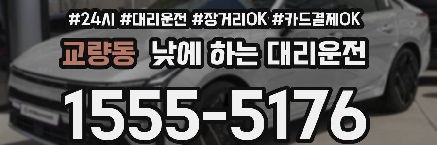 교량동 낮에 하는 대리운전