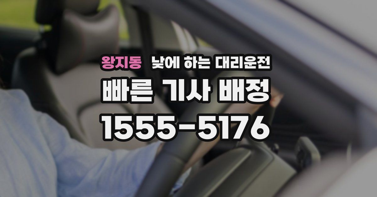왕지동 낮에 하는 대리운전