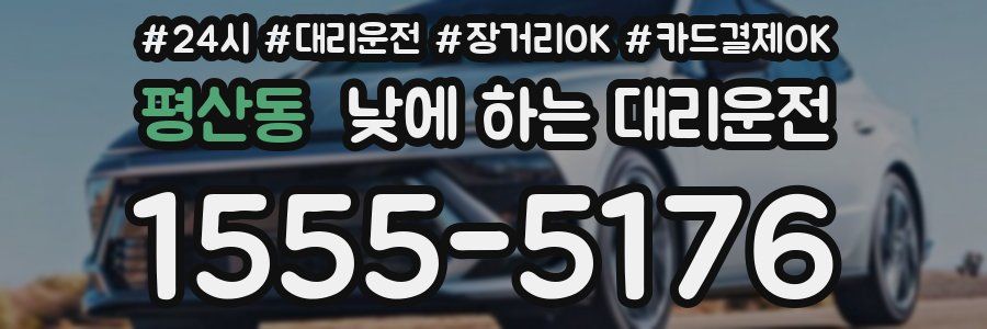 평산동 낮에 하는 대리운전