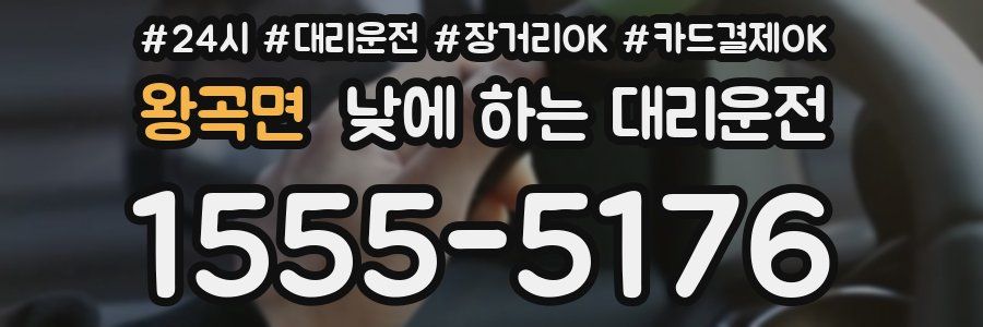 왕곡면 낮에 하는 대리운전