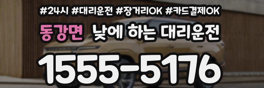 동강면 낮에 하는 대리운전