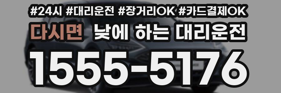 다시면 낮에 하는 대리운전