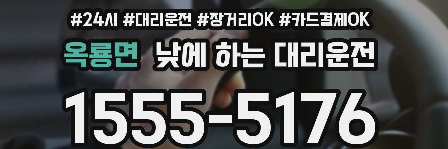 옥룡면 낮에 하는 대리운전