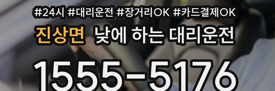 진상면 낮에 하는 대리운전