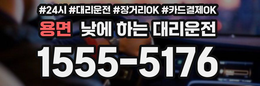 용면 낮에 하는 대리운전