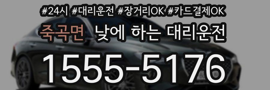 죽곡면 낮에 하는 대리운전