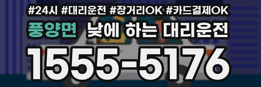 풍양면 낮에 하는 대리운전