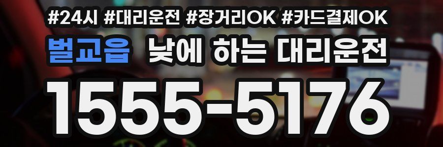 벌교읍 낮에 하는 대리운전