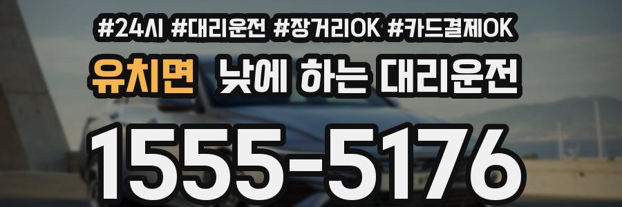유치면 낮에 하는 대리운전