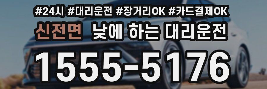 신전면 낮에 하는 대리운전
