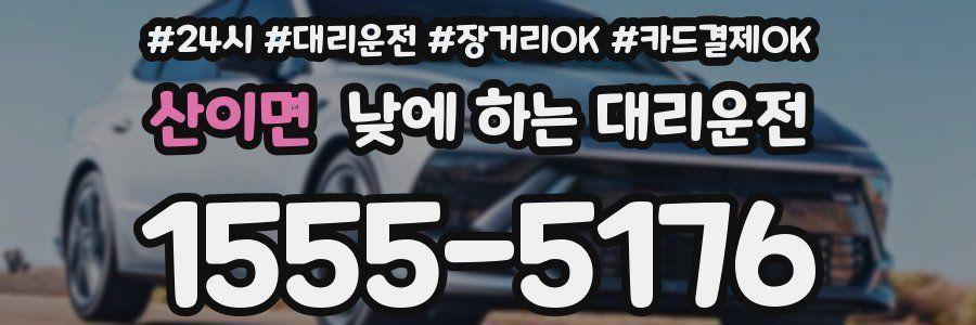 산이면 낮에 하는 대리운전