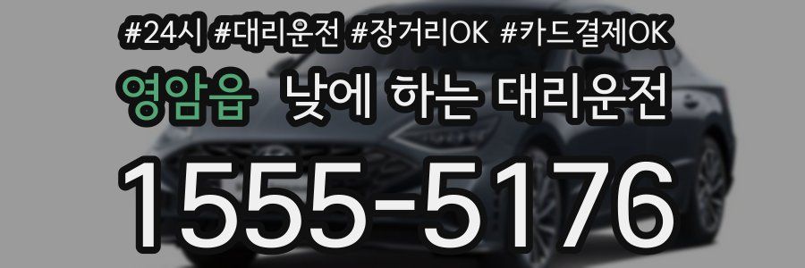 영암읍 낮에 하는 대리운전