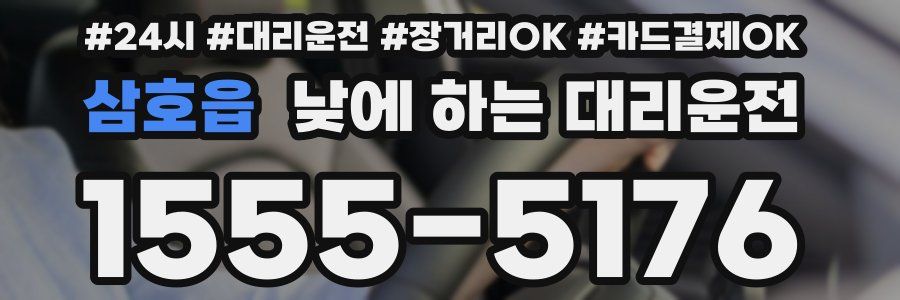삼호읍 낮에 하는 대리운전