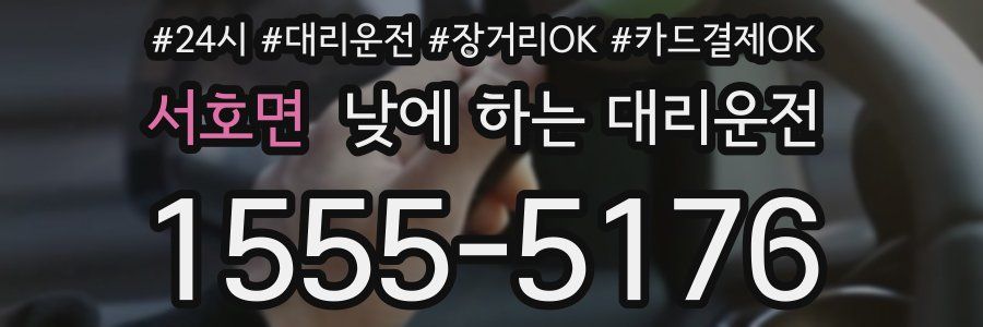 서호면 낮에 하는 대리운전