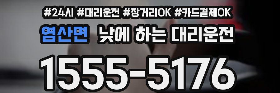 염산면 낮에 하는 대리운전