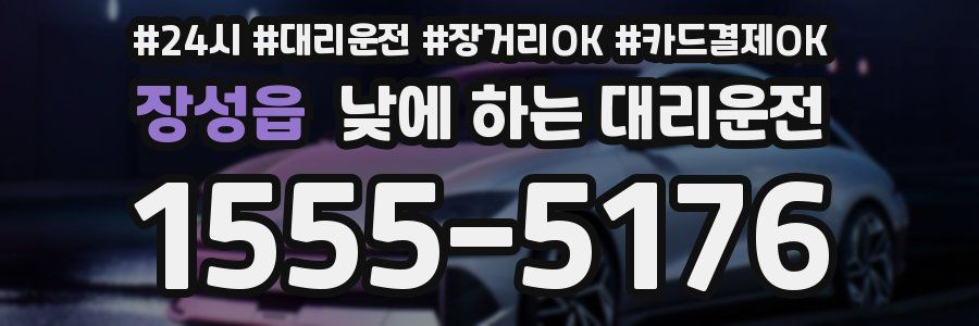 장성읍 낮에 하는 대리운전