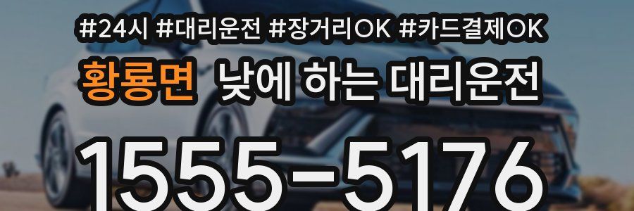 황룡면 낮에 하는 대리운전