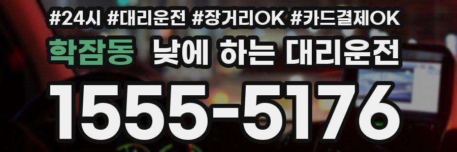 학잠동 낮에 하는 대리운전