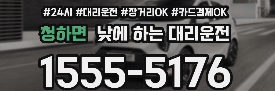 청하면 낮에 하는 대리운전