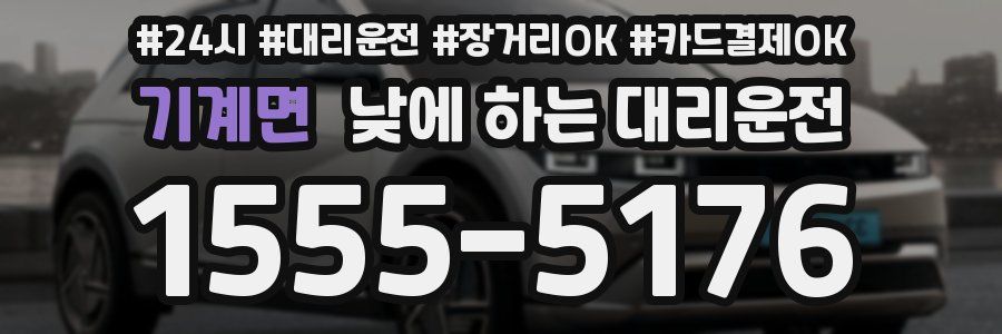 기계면 낮에 하는 대리운전