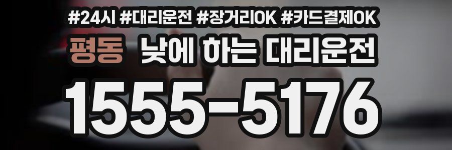 평동 낮에 하는 대리운전