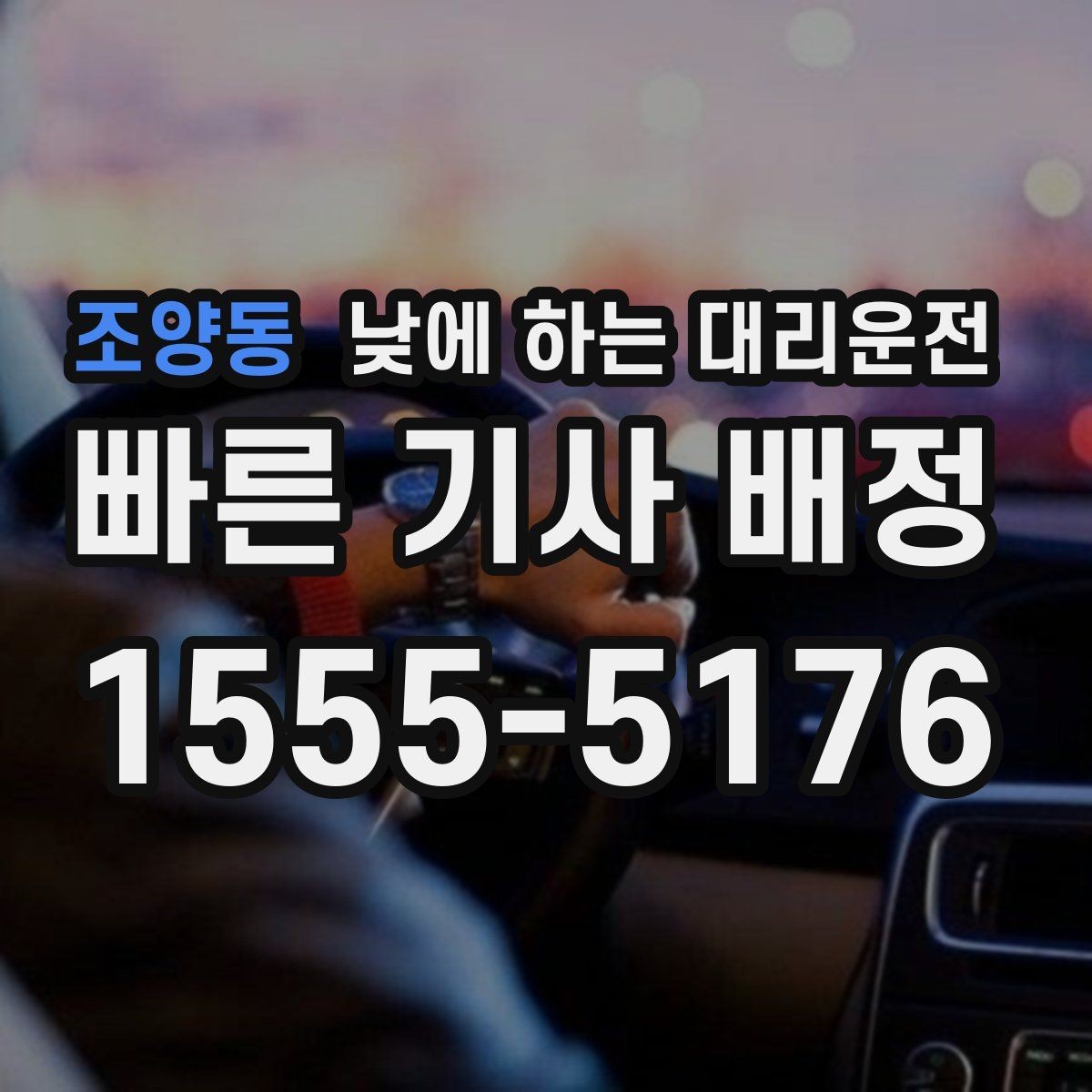 조양동 낮에 하는 대리운전 촬영장 이동이 잦은 날 추천