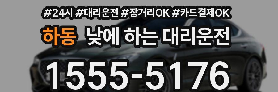 하동 낮에 하는 대리운전