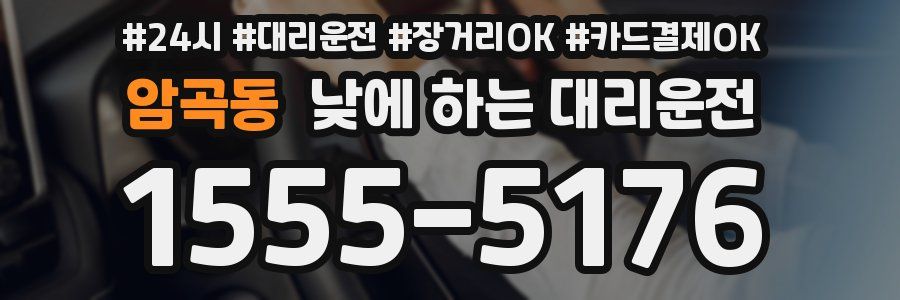 암곡동 낮에 하는 대리운전