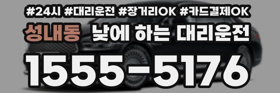 성내동 낮에 하는 대리운전