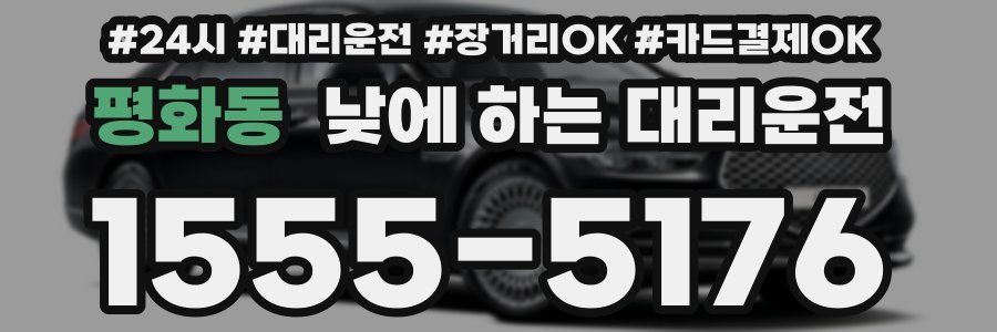 평화동 낮에 하는 대리운전