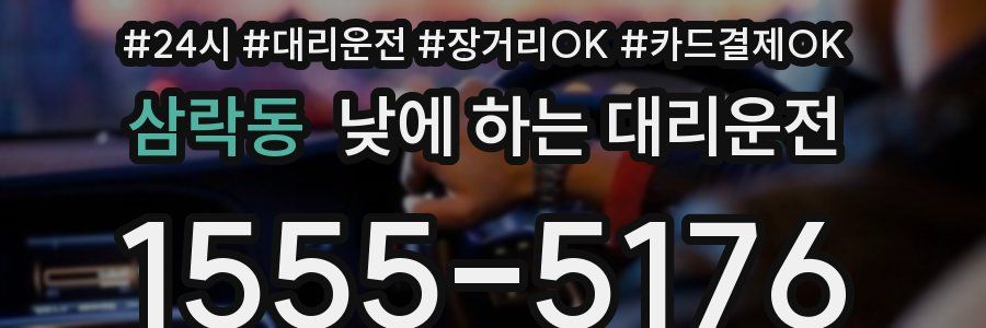 삼락동 낮에 하는 대리운전