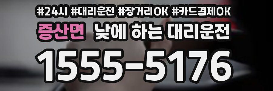 증산면 낮에 하는 대리운전