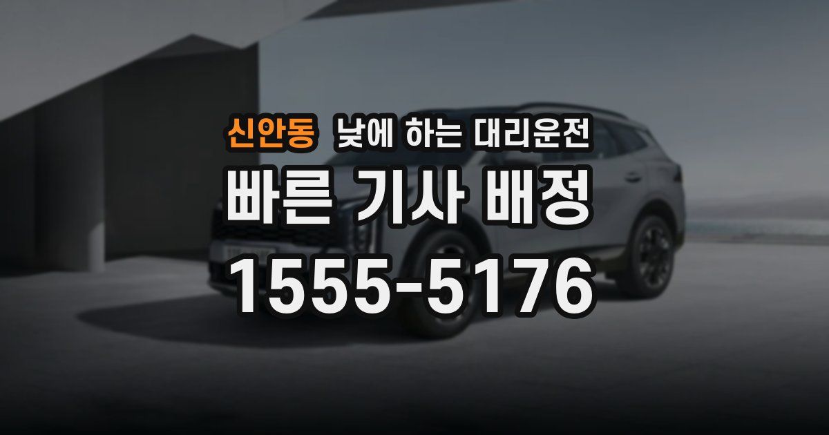 신안동 낮에 하는 대리운전