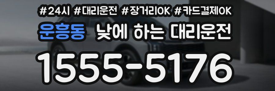 운흥동 낮에 하는 대리운전