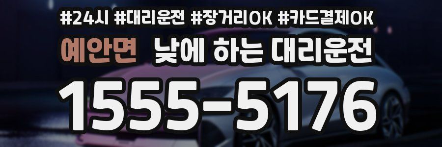 예안면 낮에 하는 대리운전