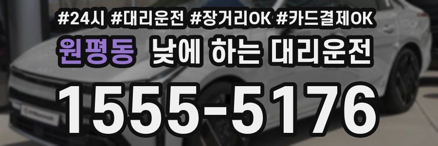 원평동 낮에 하는 대리운전