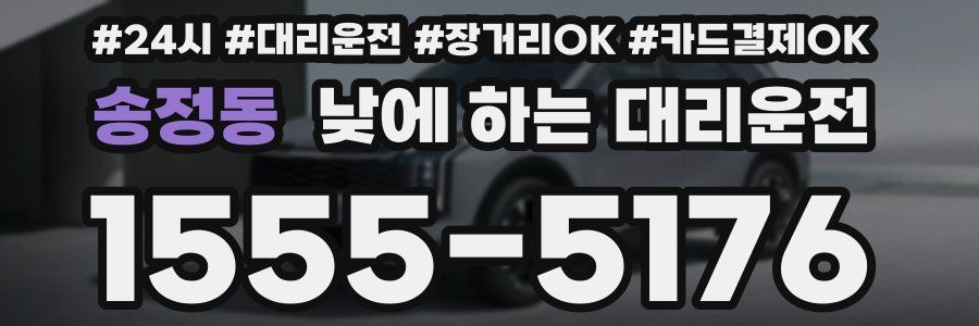 송정동 낮에 하는 대리운전