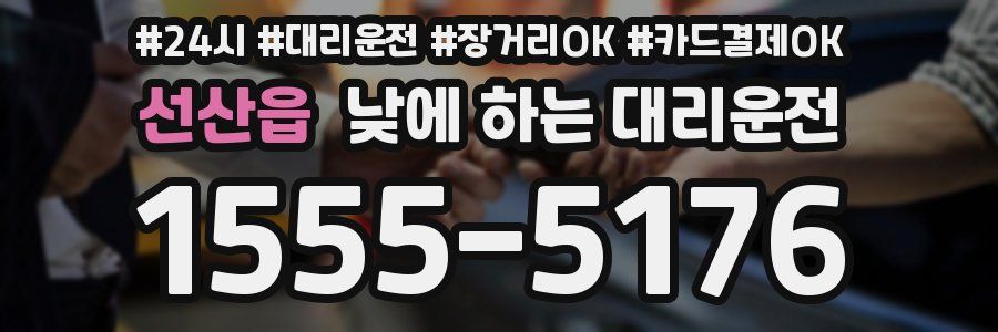선산읍 낮에 하는 대리운전