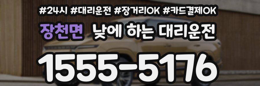 장천면 낮에 하는 대리운전