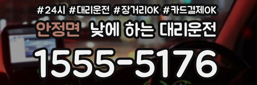 안정면 낮에 하는 대리운전