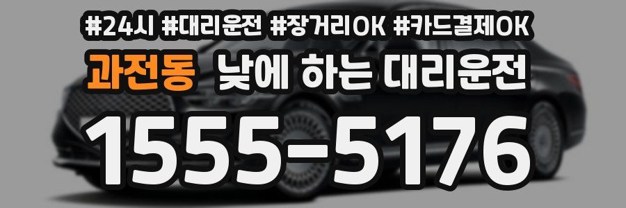 과전동 낮에 하는 대리운전
