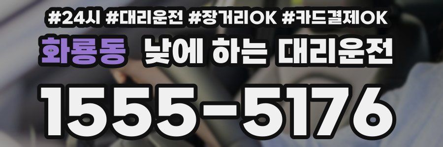 화룡동 낮에 하는 대리운전