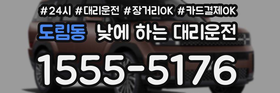 도림동 낮에 하는 대리운전