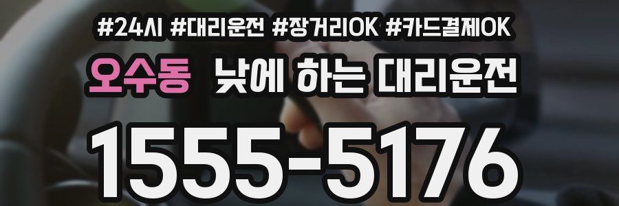 오수동 낮에 하는 대리운전