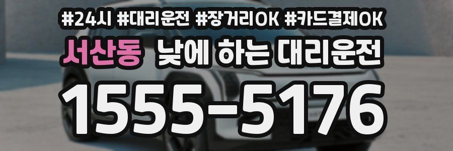 서산동 낮에 하는 대리운전